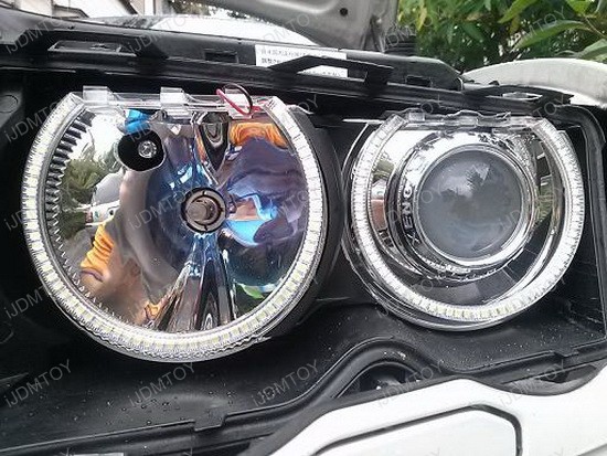 Angel eyes xenon bmw e46 #4