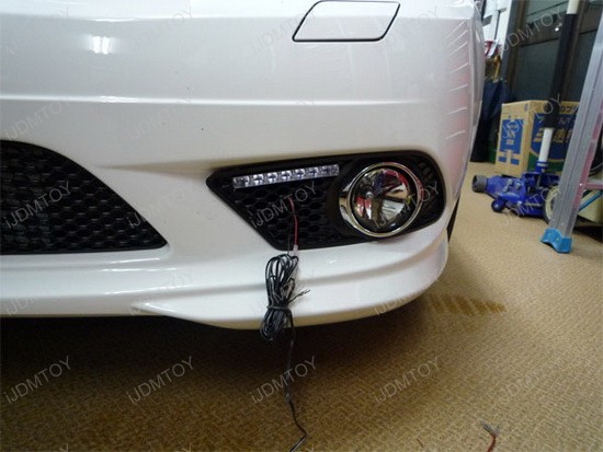 mercedes - w204 - led - daytime - running - lights - drl - install - diy - 4