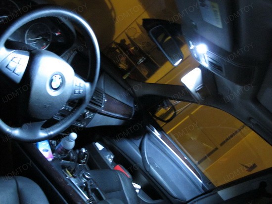 Bmw interior amber led #5