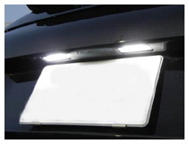 6418 C5W LED Bulbs License Plate Light Installation