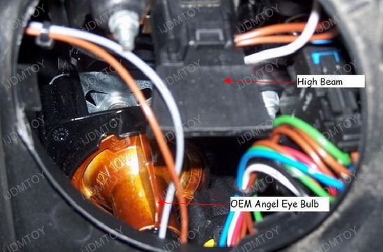 Bmw e60 angel eye bulb replacement deals