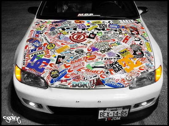 Funny Car Stickers 9