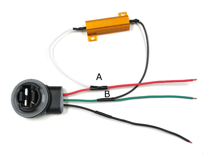 LED load resistor splice 11