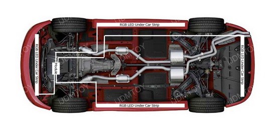 How To Install LED Under Car Lights (LED Underbody Kit) by iJDMTOY.com