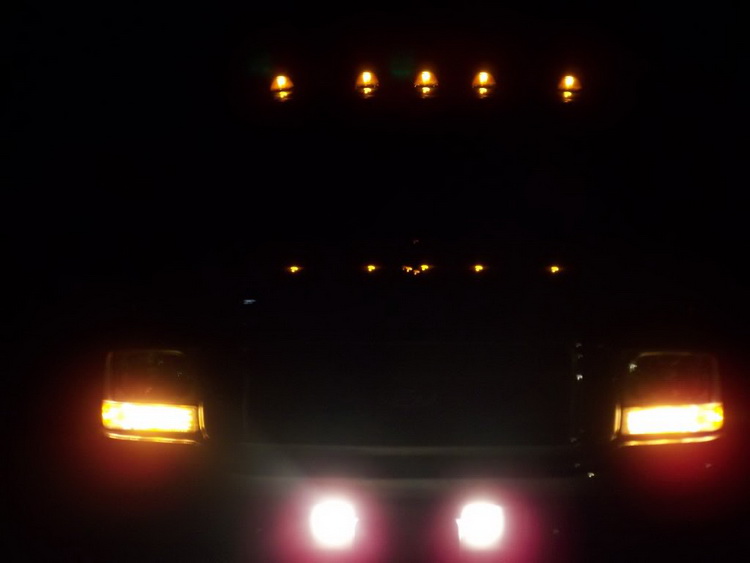 LED cab roof light install 22