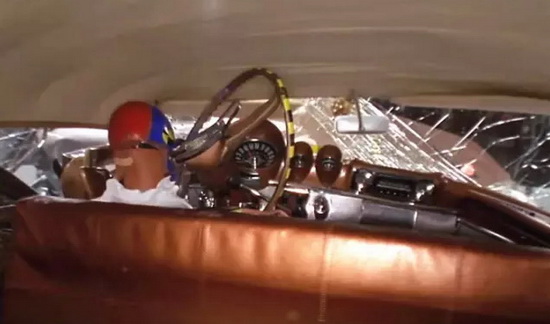 Crash Test Comparison 2009 Chevy Malibu Vs 1959 Bel Air Car Crash Test 08