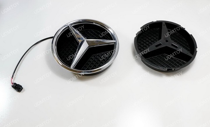 Install Mercedes illuminated LED base