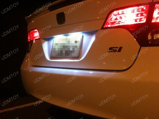 2008 Honda Civic Si Upgraded with License Plate LED Lights | iJDMTOY