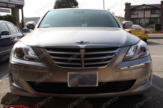 Hyundai Genesis Sedan High Beam H7 LED DRL 3