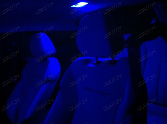Hyundai Veloster Blue LED Interior Lights 2