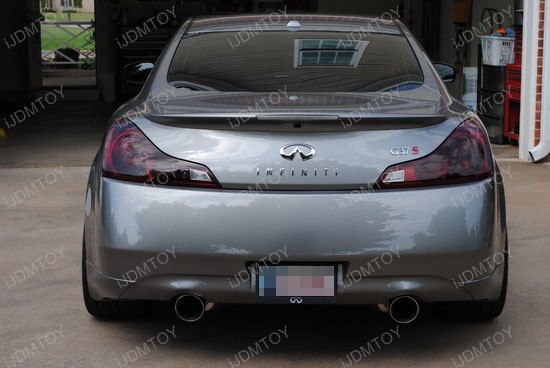 Infiniti G37 Black Tail Light Covers 1