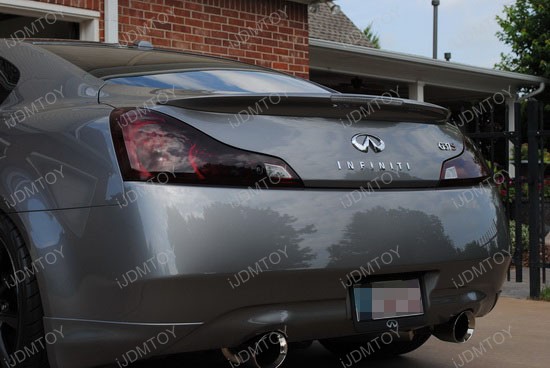 Infiniti G37 Black Tail Light Covers 2