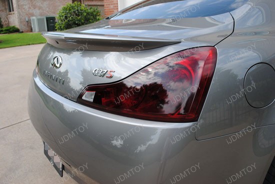 Infiniti G37 Black Tail Light Covers 3