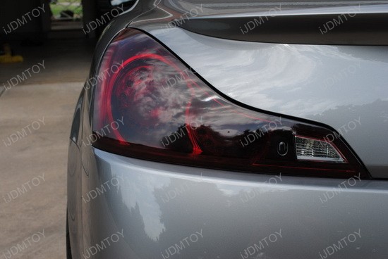 Infiniti G37 Black Tail Light Covers 4