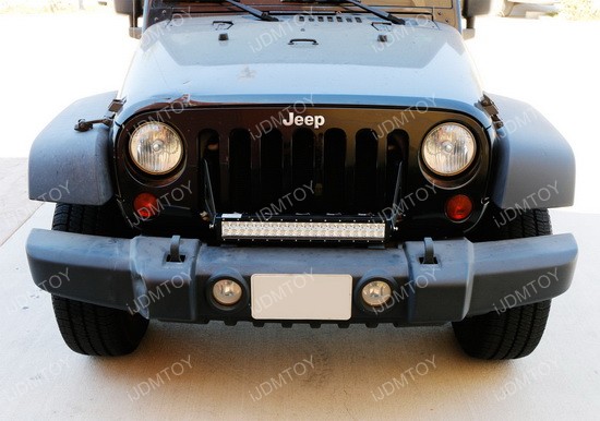 Jeep Wrangle -Front Grille LED Light Bar 17