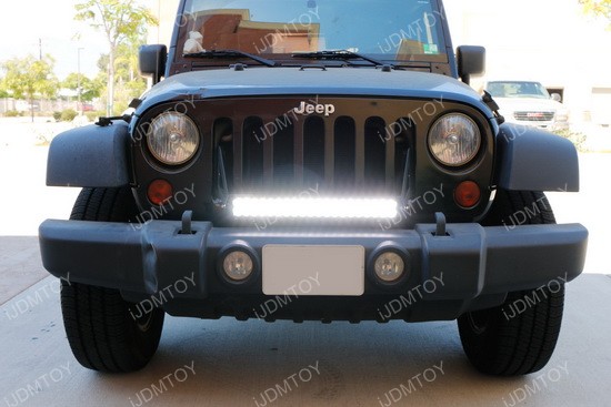 Jeep Wrangle -Front Grille LED Light Bar 19