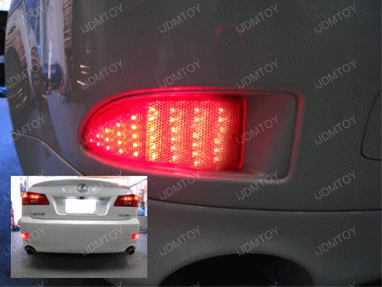 Lexus IS250 IS350 LED Bumper Reflector Lights 1