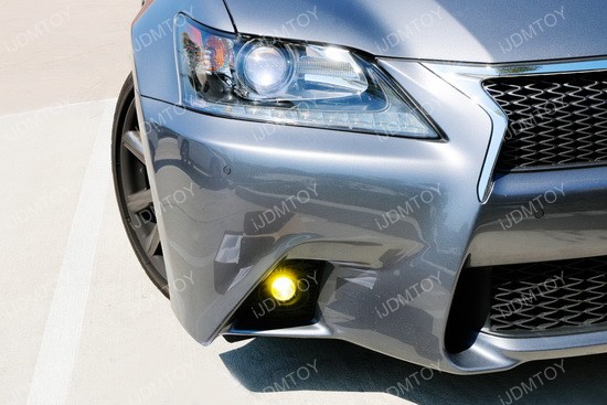Lexus GS F-Sport Yellow LED Fog Light Kit 01