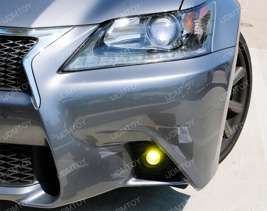 Lexus GS F-Sport Yellow LED Fog Light Kit 02
