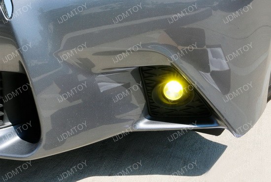 Lexus GS F-Sport Yellow LED Fog Light Kit 03