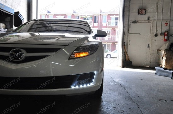 Mazda 3 With Audi Style Led Strip A Lovely Combination Ijdmtoy Mazda 3 Audi Style Led Strip Lights 2