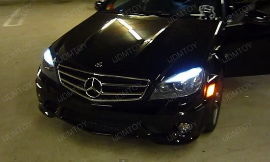 Mercedes Benz C63 AMG LED Eyelid Lights 1