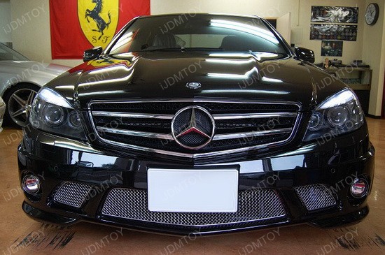 Mercedes W204 C63 AMG Error Free LED Eyelid Lights 1