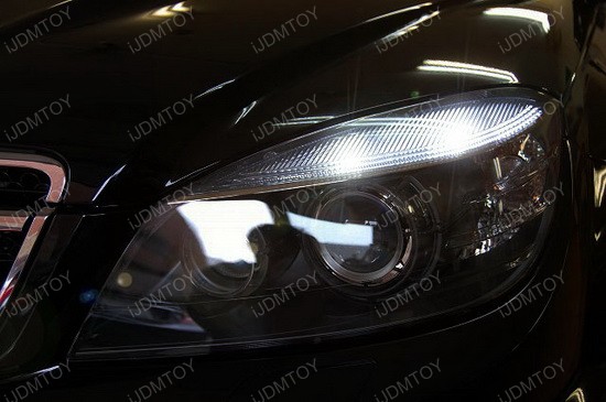 Mercedes W204 C63 AMG Error Free LED Eyelid Lights 2