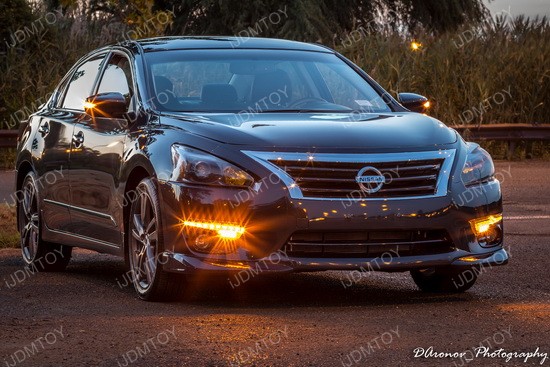 nissan altima oem fit led daytime running lights ijdmtoy how to turn off daytime running lights on mitsubishi asx