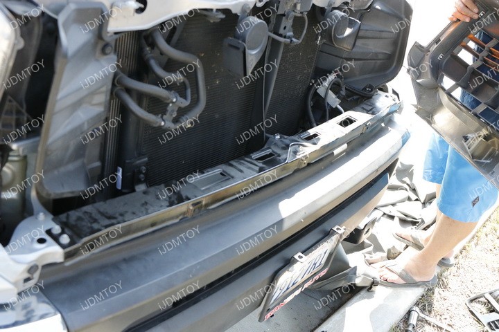 2014-up Toyota Tundra Behind Grille Mount LED Light Bar Kit Install