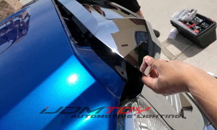 2014-up Toyota Tundra Hood Scoop Mount LED Strip Light Install