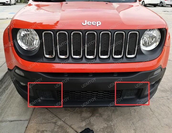 Install Jeep Renegade Behind Grille 20" 120W LED Light Bar