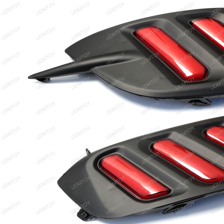 16+ Honda Civic Sedan LED Bumper Reflector Rear Fog Light Kit