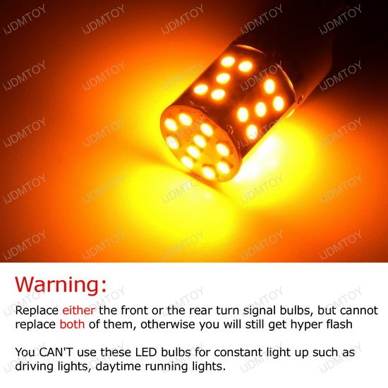 No Hyper Flash 7440 LED Turn Signal Light Bulbs, PlugNPlay Style