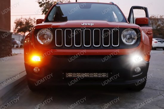 jeep renegade led drl turn signal lights w no hyper flash how to turn off daytime running lights jeep cherokee