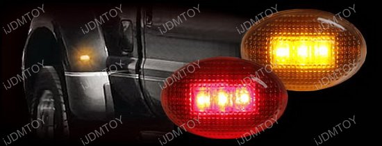 Amber Red Ford LED Fender Side Marker Lights