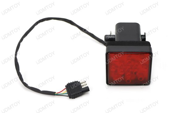 12-LED Brake Light Trailer Hitch Cover Fit Towing Hauling Standard Size
