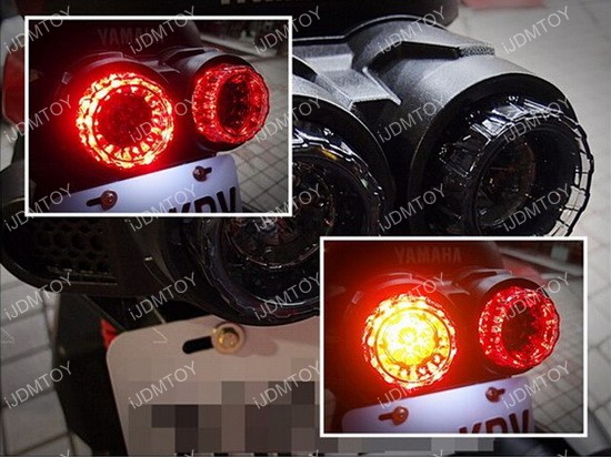 Led License Plate Mount Holder Bracket With Brake Tail Light Koso Yamaha Zuma 125 Bike Led Tail Lights