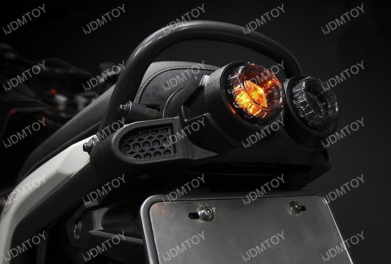 LED License Plate Mount Holder Bracket with Brake Tail Light kz440 wiring harness 