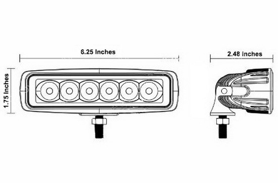 18W LED Light Bar