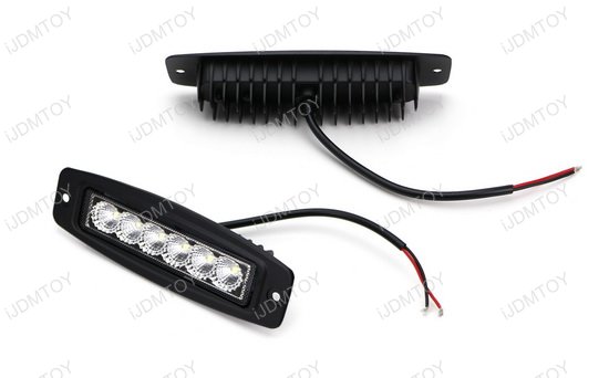 6 18w Flush Mount Led Light Bars For Truck Driving Backup Lights 6 Inch Flush Mount Led Light Bar