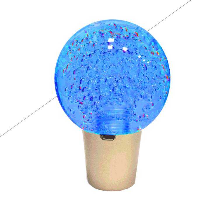 Disco Ball Multi Color RGB LED Illuminated Light Shift Knob Fit For Car