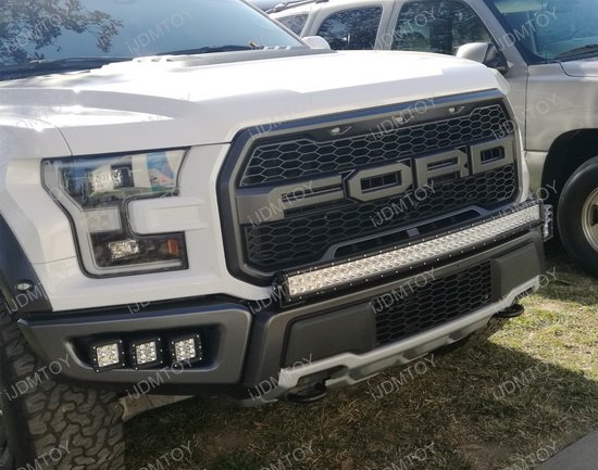 17+ Ford Raptor 40" 240W Curved LED Light Bar w/ Mounts, Wiring