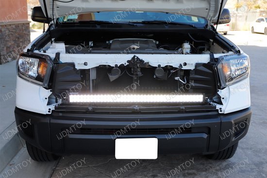 240W 40" LED Light Bar w/ Grille Mounts Kit For 2014-up Toyota Tundra