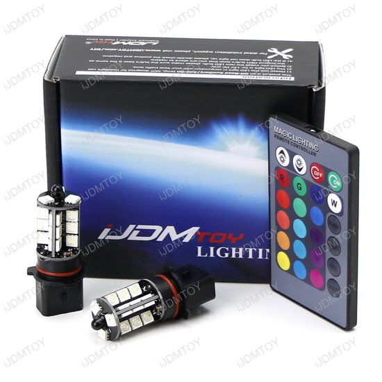 Remote RGB LED Fog Light Bulbs