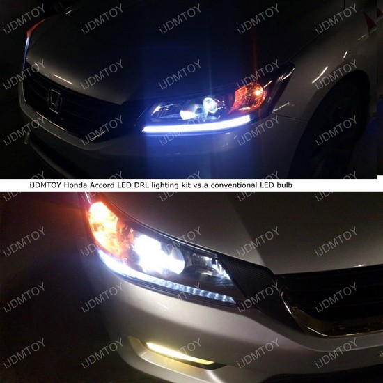 Honda Accord OEM Look LED Daytime Running Light Retrofit Strips