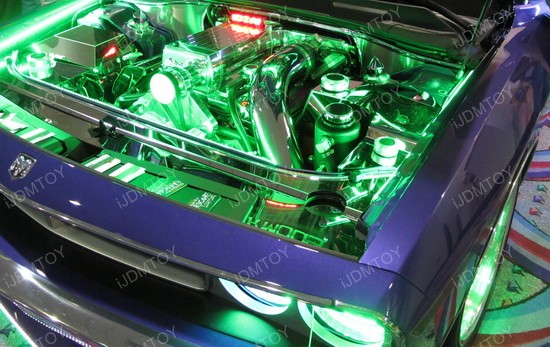 engine bay led kit lighting rgb under multi remote control universal