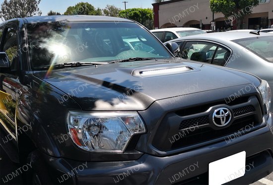 12 15 Toyota Tacoma W Hood Scoop Bulge Flexible Led Light Strip Toyota Tacoma Hood Scoop Led Strip