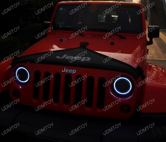 Jeep cj black headlight bezel #2