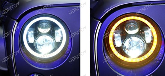 Jeep cj black headlight bezel #3